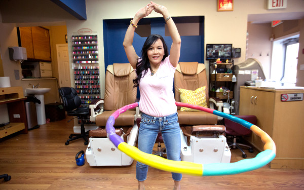 Hoola Hooping Indoors